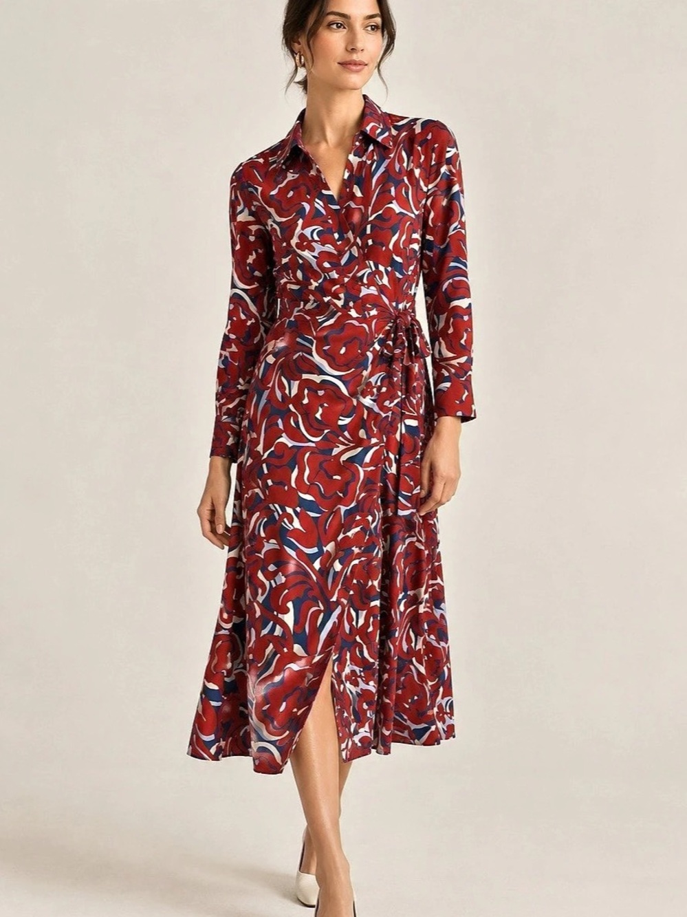J.McLaughlin Leandra Midi Shirt Dress in Garden Dance Size S